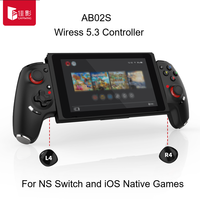 Manette de jeu sans fil Gamwing AB02S pour iOS Pro avec joystick à effet Hall, gyroscope 6 axes et moteur de vibration