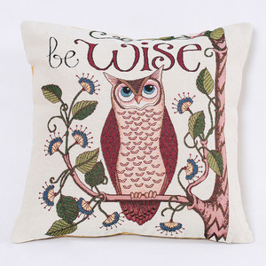 Современная квадратная наволочка для офисного кресла и дивана, новая серия с вышивкой совы, наволочка с волосами для домашнего использования - Product Image 1