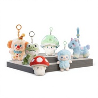 Porte-clés pendentif personnalisé en polyester, peluche rembourrée en coton PP, breloque jouet sur mesure pour accessoires de voiture et sacs à dos, mignon