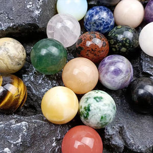 Boules de pierres précieuses de guérison Reiki, Mini Rose Quartz améthyste cristal sphère sans trou perles de cristal - Product Image 5