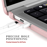 Penutup plastik dengan braket, untuk Mac Book Pro 14 2021/2023/2024 A2442 M1 Pro / M1 Max/A2779/M3 A2918 A2992 /M4 A3112 A3185 A3401