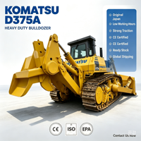 Offre Spéciale : Bulldozer sur Chenilles Lourd Komatsu D375A d'Occasion, Certifié CE, 41 Tonnes, avec Ripper à Trois Lames pour Exploitation Minière en Cavity Ouverte