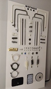 Robinet thermostatique à quatre sorties d'eau, design touches de piano, grande étagère, corps en laiton poli, jet doux pour appartement - Product Image 6