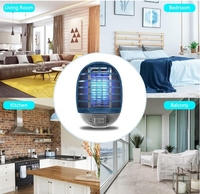 Trampa electrónica para insectos de interior, trampa para mosquitos, moscas de frutas, luz asesina para sala de estar, hogar, cocina, habitación de bebé, luz para insectos