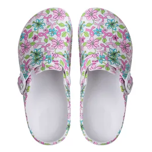 women print nurse shoes 2021 fashion wholesale custom medical slippers high quality waterproof clogs shoes