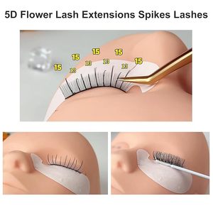 Extensions de cils pré-faites 5D en forme de fleurs, volume mat en éventail fermé, style féerique <span class=keywords><strong>manga</strong></span> - Product Image 3