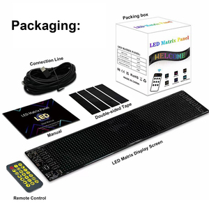 Panel piksel matriks <span class=keywords><strong>LED</strong></span> <span class=keywords><strong>RGB</strong></span> kustom aplikasi USB mata setan DIY layar Decal <span class=keywords><strong>LED</strong></span> kendaraan mobil tampilan jendela belakang IP65 pusat perbelanjaan - Product Image 4