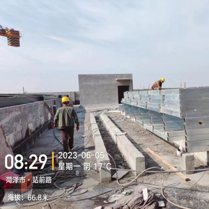 Soporte de diseño de construcción de marco de espacio ligero personalizar Estructura de techo de acero dosel prefabricado marco de espacio gasolinera - Product Image 3