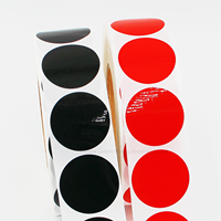 Autocollants ronds de 2 pouces, couleur unie, personnalisables, étiquettes personnalisées avec logo pour petites entreprises, autocollants en papier enduit imperméable