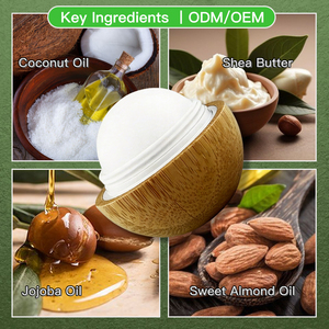 Bálsamo Labial Reparador OME ODM para Labios Secos y Agrietados, Suaviza las Líneas Finas, Hidrata, con Manteca de Karité Natural y Aceite de Jojoba, Ecológico, en Envase de Bambú - Product Image 3
