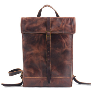 <span class=keywords><strong>Sac</strong></span> <span class=keywords><strong>à</strong></span> <span class=keywords><strong>dos</strong></span> <span class=keywords><strong>à</strong></span> enrouler en <span class=keywords><strong>cuir</strong></span> rétro pour hommes, <span class=keywords><strong>sac</strong></span> <span class=keywords><strong>à</strong></span> <span class=keywords><strong>dos</strong></span> de voyage <span class=keywords><strong>à</strong></span> grande capacité pour l'extérieur - Product Image 1