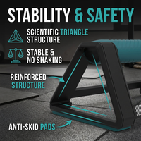 Barres de poussée empilables et pliables BNcompany en ABS et PP, design antidérapant, couleur et logo personnalisables, unisexe, pour exercices à domicile et musculation