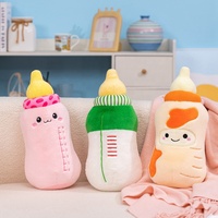 Boneka Plush Mainan Baru Warna-warni, Bantal Botol Bayi, Boneka Plush Lembut untuk Anak-anak