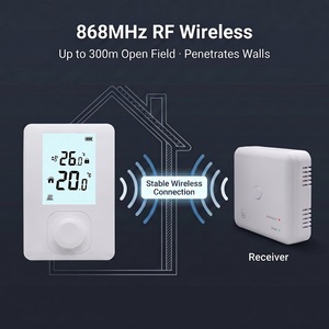 <span class=keywords><strong>Termostato</strong></span> Digital WiFi RF para <span class=keywords><strong>Caldera</strong></span> de Gas, <span class=keywords><strong>Precio</strong></span> de Fábrica, Alcance de 300m, Programable, Alimentado por 2 Pilas AA, Resistente al Fuego, para Cocina y Hotel - Product Image 4