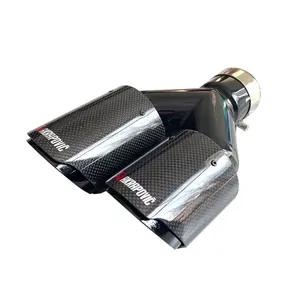 M Performance Universal 63mm 67mm 70mm Dual Carbon Fiber Exhaust Tips