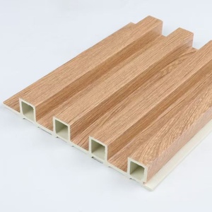 Hiện đại cổ điển WPC gỗ nhựa rãnh tường bảng điều khiển nhà máy-cung cấp bảng PVC cho trang trí nội thất không thấm nước WPC tường lưới - Product Image 1