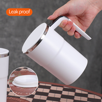 Gobelet à café électrique portable en acier inoxydable isolé, température intelligente, agitation magnétique automatique, gobelet mélangeur