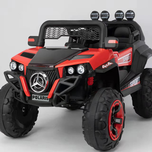 12V Kids Electric UTV Ride On Car White Black Sport <strong>Edition</strong> With Quad Roof Spotlights Front Mesh Guard And Monster Tires - Product Image 1