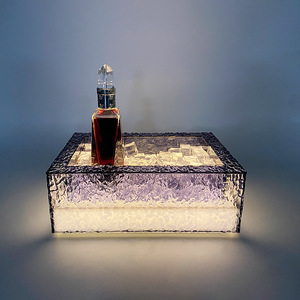 Porta Botellas de Vino Rectangular con Luces LED, Decoración Moderna para Bar, Uso en Fiestas - Product Image 3