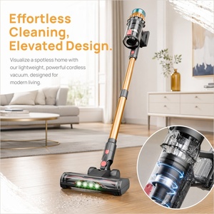QV22 <b>Portable</b> Cordless Bagless <b>Vacuum</b> Cleaner Battery Powered 550W Strong Suction Handheld 1.2L Dust Container Home Hotel Car - Product Image 1