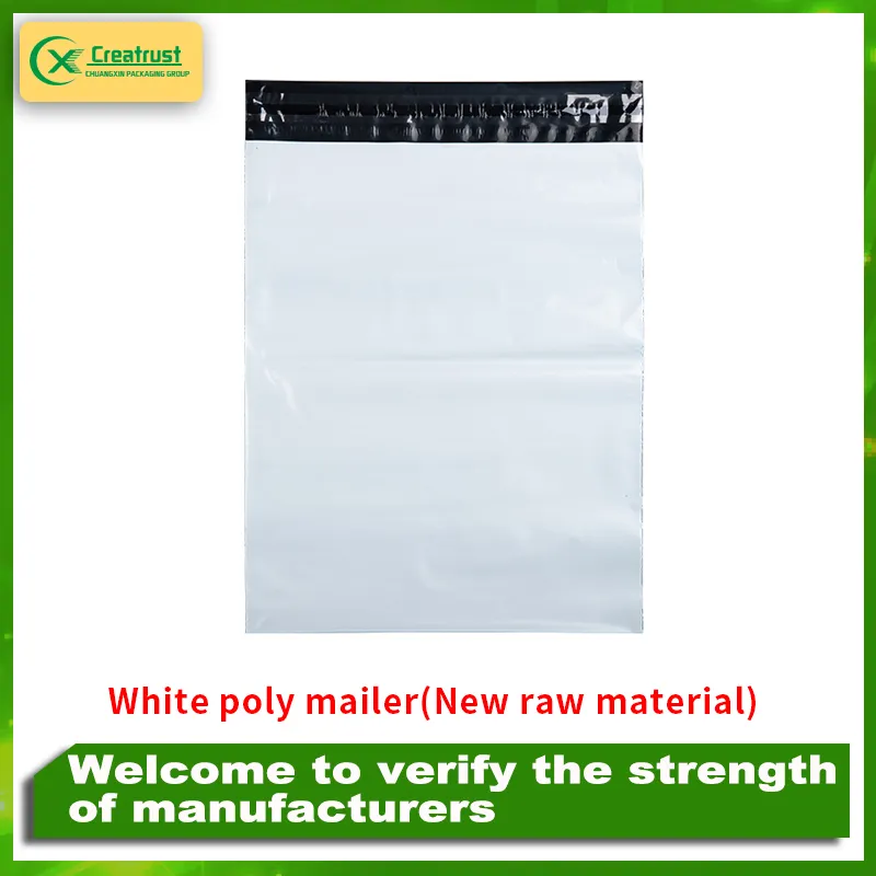 GDCX Custom Logo Mailer 100Pcs Pocket Shipping Delivery Bags Bag White Large Clothing Poly Mailers con disegni per Small Busine