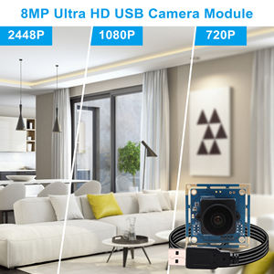 ELP 8MP USB Kamera Modülü Yüksek Çözünürlüklü 2448P Geniş Açılı Kamera 180 Derece Balık Gözü Lens IMX179 Sensörlü Mini Video Kamera - Product Image 2