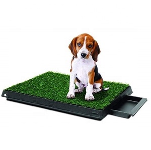 Tapis de pot de pipi pour chien, gazon artificiel de tintement de salle de bain, entraîneur de pot Portable avec tiroir, offre spéciale - Product Image 6