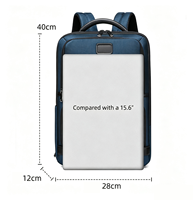 Sac à dos de voyage d'affaires pour homme avec logo personnalisé, imperméable, grande capacité, multi-compartiments, sac pour ordinateur portable de bureau avec USB
