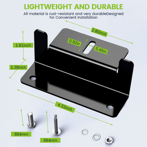 <span class=keywords><strong>4</strong></span> pcs Trọng lượng nhẹ hợp kim nhôm năng lượng mặt trời bảng điều khiển gắn Z Chân đế cho rvs trailers thuyền Vans cắm trại - Product Image 5