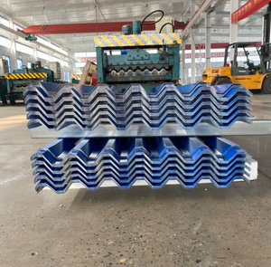 Tôle de <span class=keywords><strong>toiture</strong></span> trapézoïdale PPGI, panneau trapézoïdal coloré pour la construction d'usines industrielles et d'entrepôts logistiques - Product Image 3