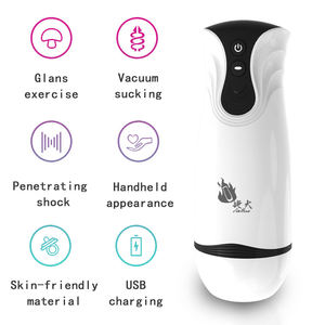 Sex-toys pour hommes, ventouse vibrante à rotation automatique, 4 succion, 10 vibrations, coupe de masturbation avec son - Product Image 2