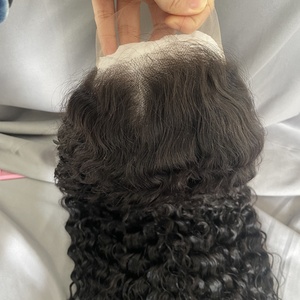 วิกผมหน้าผากเต็ม 13x4 แบบลอนสเปน ความหนาแน่นสูงกว่า 200%  วิกผมแท้แบบลูกคลื่นน้ำ  ฐานลูกไม้สวิส  แบบใส สำหรับผู้หญิงผิวสี - Product Image 3