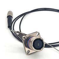 Câble à fibres optiques série J599 J599/20FB01B1N22-FC, gaine en aluminium, faisceau de fibres à cœur unique pour système optique industriel