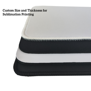 Individuell Bedruckbare Rechteckige Sublimations-Mausunterlage in Schwarz-Weiß mit Gummiunterseite für Transferdruck und Heißpressen - Product Image 4