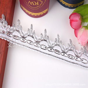 Tre fiori Tinsel oro tenda di pizzo etnico nastro di pizzo <span class=keywords><strong>per</strong></span> gli accessori del vestito - Product Image 6