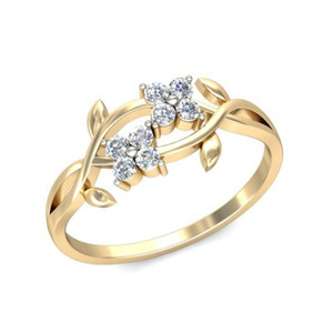 Anello a Spirale Floreale per Donne, Gioielli Minimalisti Scintillanti alla Moda, Vendita all'Ingrosso - Product Image 2
