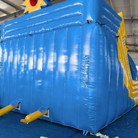 Nouveauté 2026 : Château gonflable PVC 4x6m avec toboggan aquatique, capacité 20 personnes, idéal pour les parcs urbains