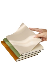 Taccuino in Pelle PU A5 con Logo Personalizzato, Ideale per Uso Aziendale <span class=keywords><strong>e</strong></span> Studentesco Quaderno A5 con copertina morbida <span class=keywords><strong>e</strong></span> texture effetto litchi. - Product Image 2