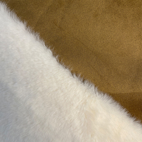 Premium Weicher Warmer Kunstfell-Stoff aus Nerz und Fuchs Chinesischer Hersteller Maßgefertigter Polyester-Großhandelsstoff für Mantelherstellung