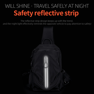 Bolso de Hombro Ligero de Nailon para Viajes Diarios FENRUIEN, Bolso de Pecho para Deportes al Aire Libre, Senderismo, con Carga USB, Impermeable, para Hombre, <span class=keywords><strong>2021</strong></span> - Product Image 6