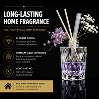 Botol Kaca Reed Diffuser Kosong Grosir 100-200ml Dengan Tutup Kayu Logam untuk Pengharum Aroma Rumah Hotel DIY Isi Ulang