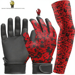 Guantes de Bateo Personalizados para Zurdos, con Cierre de Velcro, Acolchados, Transpirables y de Secado Rápido para Entrenamiento de Béisbol - Product Image 2