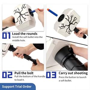 Cowrie <span class=keywords><strong>P</strong></span>-074 ABS plastik lembut peluru palu Dart Blaster menyala elektronik untuk 50-100fps kecepatan untuk luar menembak menyenangkan - Product Image 6
