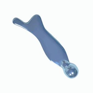 Masseur facial compact en alliage de zinc, design poisson, outil de raclage métallique pour la mâchoire et la zone orbitale, soins de beauté à domicile - Product Image 3