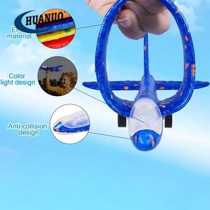 Çocuklar 2 uçuş modları LED köpük planör mancınık uçak 4 paket uçak başlatıcısı oyuncaklar hava uçağı - Product Image 6