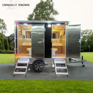 2025 Remorque Sanitaire Mobile Portable en Acier de Luxe avec Douche et Toilettes pour Utilisation en Parc - Product Image 1