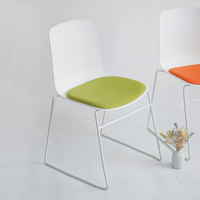 Chaise de bureau en tissu plastique empilable moderne pour les conférences pour les visiteurs
