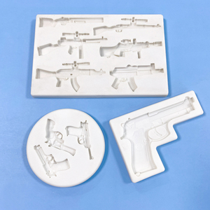 Pistolet de Simulation 3d <span class=keywords><strong>en</strong></span> Silicone, pistolet Sniper, <span class=keywords><strong>chocolat</strong></span>, bonbons décoratifs, moule de Fondant pour bricolage, outils à faire soi-même - Product Image 5
