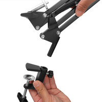 FPT-1T support de tablette 21cm-82cm de long bras flexible support de tablette support de téléphone portable pour lit