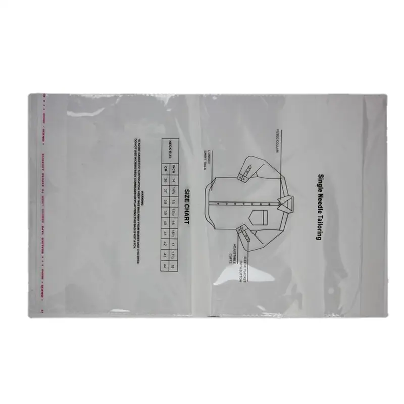 Strength manufacturers clothing plastic bags shirt OPP do LOGO clothes packaging bag